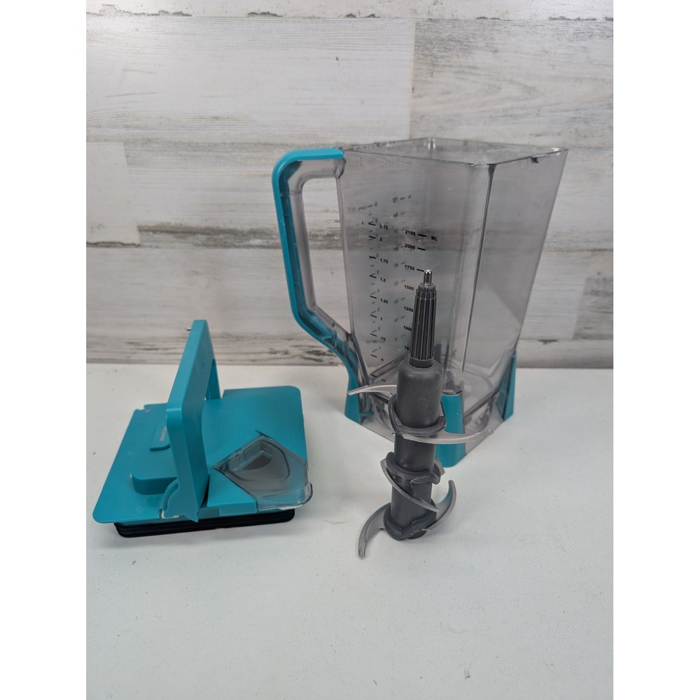 Ninja Professional Blender BL772 Replacement 72oz Pitcher Lid & Blade Teal Clear